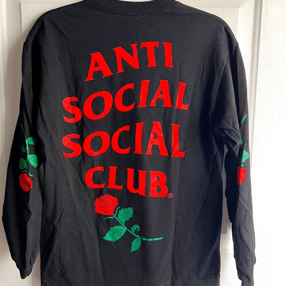 Anti Social Social Club Violets Are Blue Black Tee